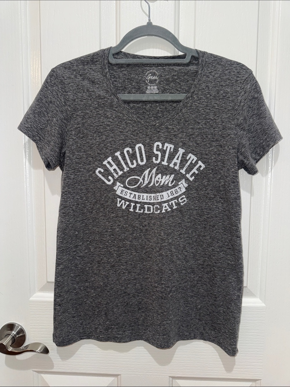 Chico State Mom Wildcats Gray Graphic Tee by Gear for Sports - Women’s Medium